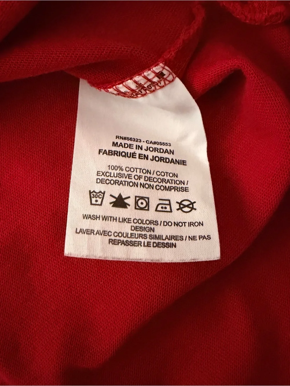 Jordan Red Sneaker Patch T Shirt Men’s Medium Jumpman Cotton Tee